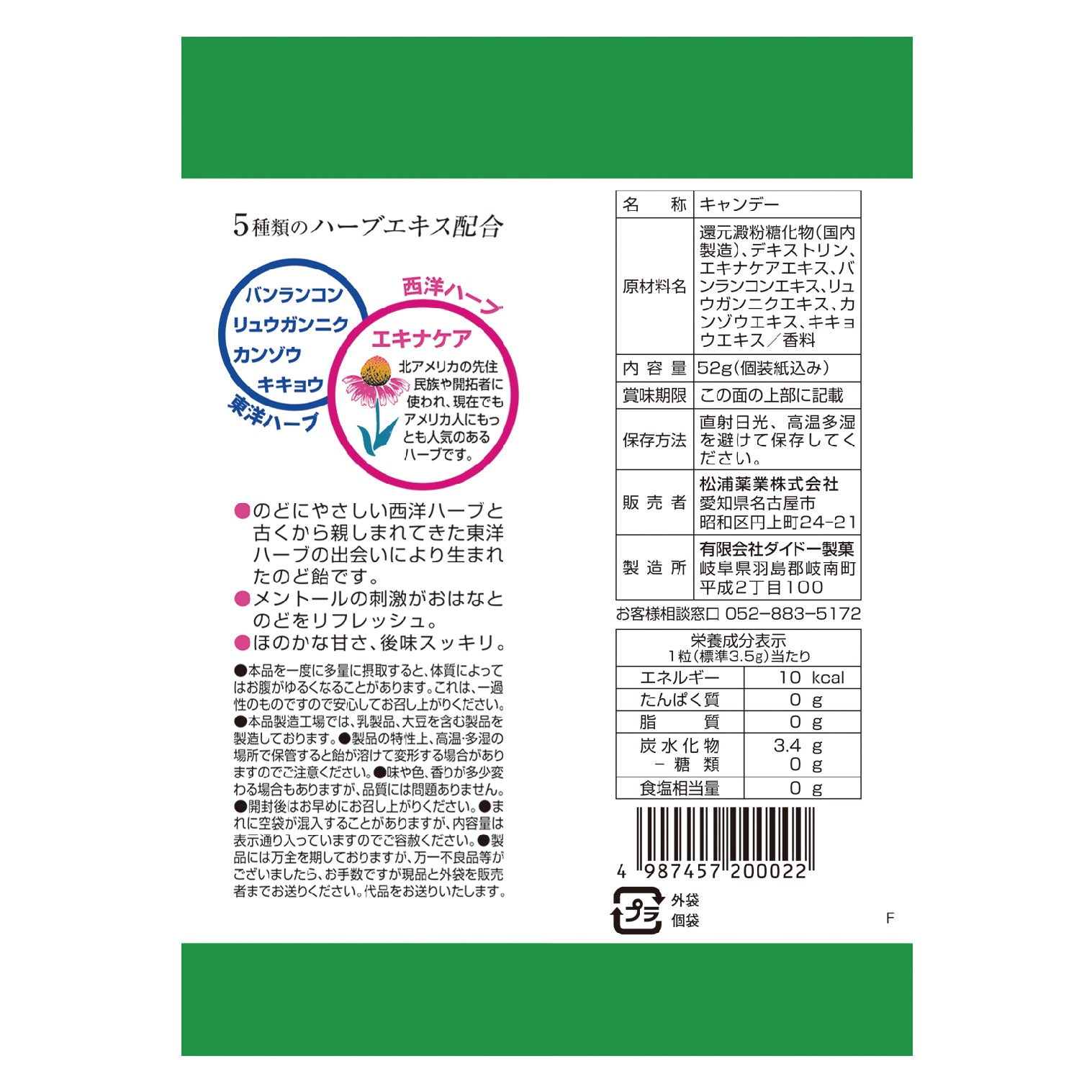 エキナケアのど飴 – 漢方なごや花