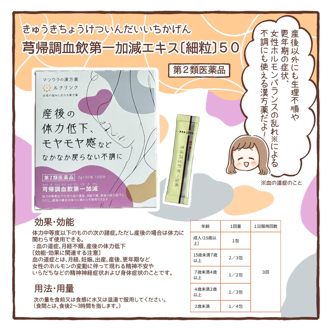 ルナリンク｜芎帰調血飲第一加減エキス〔細粒〕50